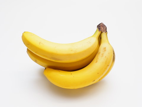 bunch of bananas isolated on white background