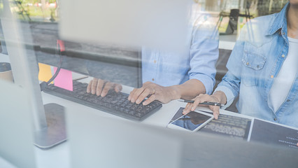 Programmer working in a software development and coding technologies. Website design. Technology concept.