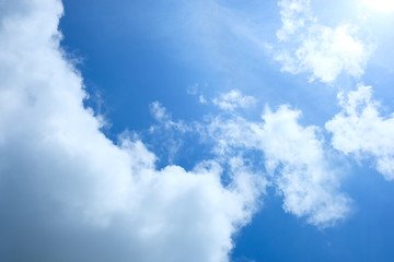 Obraz premium blue sky with white clouds