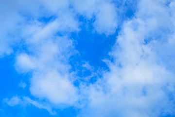 Obraz premium blue sky with white clouds