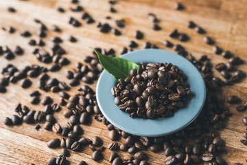 coffee beans with nobody