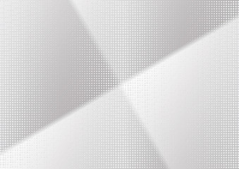 Abstract halftone dotted background. Transparency grunge rectangle pattern, square, shadow.  Gray modern optical pop art texture for posters, site, business card, cover, label mock-up, vintage sticker