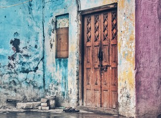 door in old house