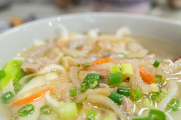 pork, pickled mustard green noodles