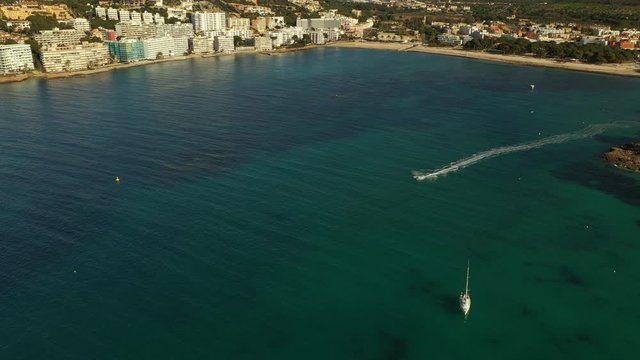 Jetski In The Bay Of Santa Ponsa, Majorca Spain