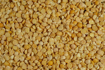 Split yellow dried peas texture