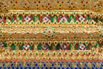 Detail in the Temple of Dawn, Bangkok, Thailand	
