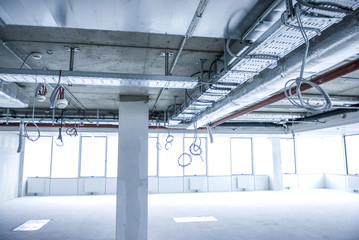 Grossraumbüro, Baustelle