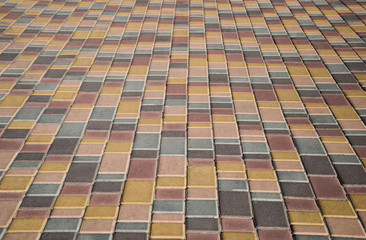 Background of colorful paving stones