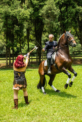 ensaio fotografico  com vestis medirvais