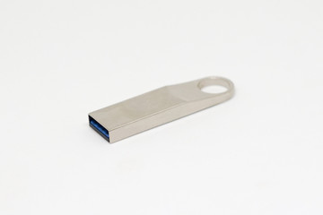 USB Flash Drive on isolated white backgroud