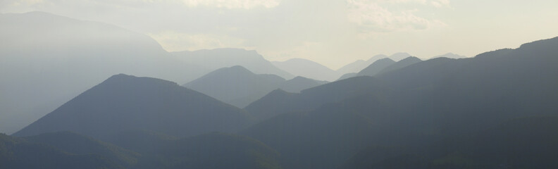 Fototapeta premium Hügellandschaft, Österreich, NIederösterreich, Südliches NÖ