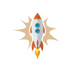 space travel rocket ship science vector art
