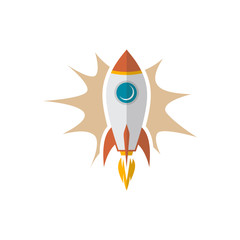 space travel rocket ship science vector art