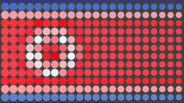 Flag made by dots - PRK