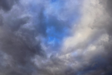 Naklejka na ściany i meble Blue sky with colorful clouds