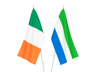 Ireland and Sierra Leone flags