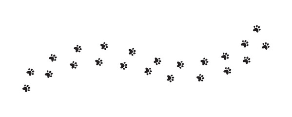 Dog or cat paw. Prints vector illustration © danijelala