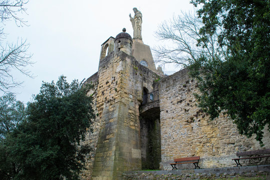 Fortifications of Mota Castle in San Sebastian