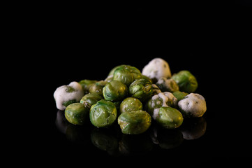 Crispy green peas, healthy snacks