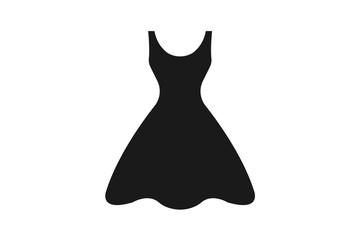 Obraz premium women blue dress icon vector illustration
