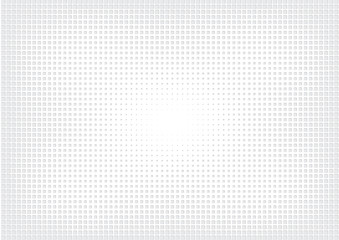 Abstract halftone dotted background. Futuristic grunge pattern, square, shadow.  Gray modern optical pop art texture for posters, sites, business cards, cover, labels mock-up, vintage stickers