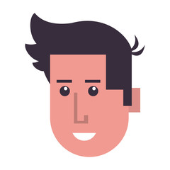 head man face character icon