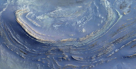deep impact,  abstract photography of the deserts of Africa from the air, aerial view of desert...