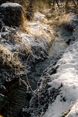 Snow Covered Creek.