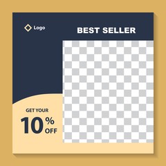 Square banner for social media post