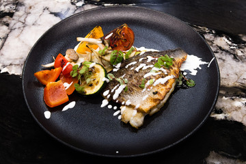 Dorada with vegetables
