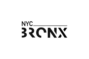 Vector illustration t-shirt New York, Bronx, slogan for print