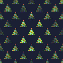 Seamless fir trees