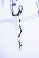 Eisregen mit Eisüberzug, gefrierender Regen, Österreich, NIede