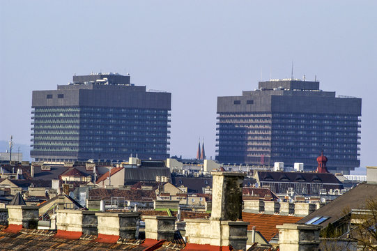 Blick zum AKH, Allgemeinem Krankenhaus Wien, &Ouml;sterreich, Wien,