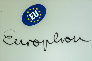 EU-Aufkleber, Europhon, Österreich, NIederösterreich, Weinvier