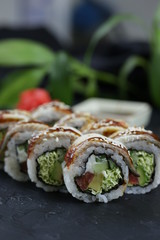 roll   Japanese food tasty healthy food 