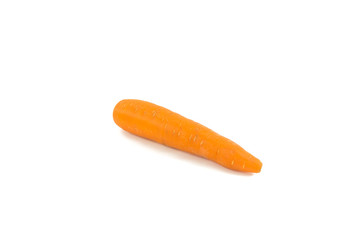 Fresh carrot isolated on white background.