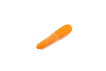 Fresh carrot isolated on white background.