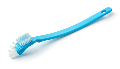 Blue plastic bottle brush