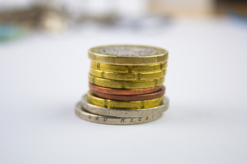 Stacked coin