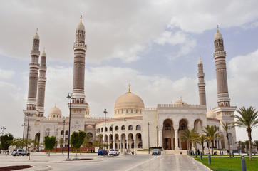 Fototapeta na wymiar Yemen, Sana'a: Al-Saleh Mosque