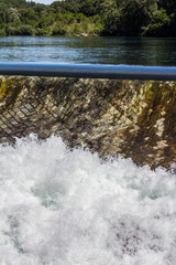 Water drainage at Ticino's river, Varese, Lombardy