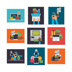 bundle of electronic commerce icons