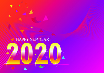 abstract background design greeting card template happy new year