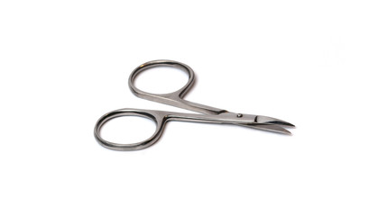 Generic small nail scissors isolated on white background