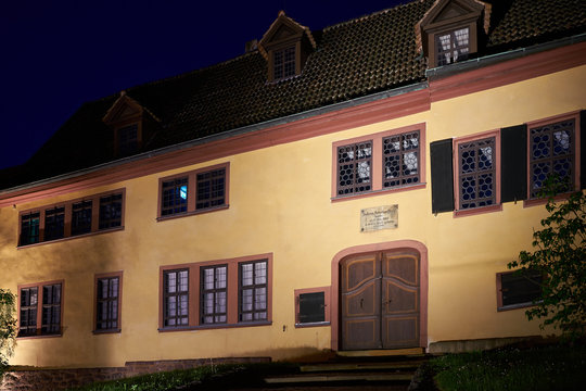 Bach-Haus in der Altstadt von Eisenach, das bisher irrt&uuml;mlich als Geburtshaus des Komponisten Johann Sebastian Bach angesehen wurde