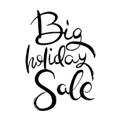 Hand lettering grunge card with textured handcrafted doodle letters in retro style