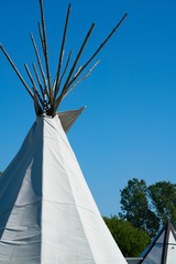 Tipi auf einem beliebten Campingplatz in Bertingen bei Magdeburg