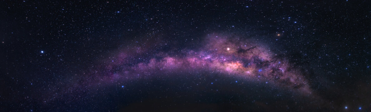 Night sky with panorama view of Milky Way © JT Jeeraphun